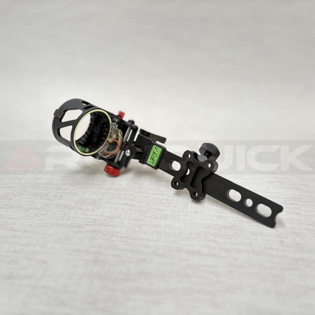 Archquick Compound Bow Sight 7 Pin with 6x Lens Micro Adjust Tool-Less Bow Hunt