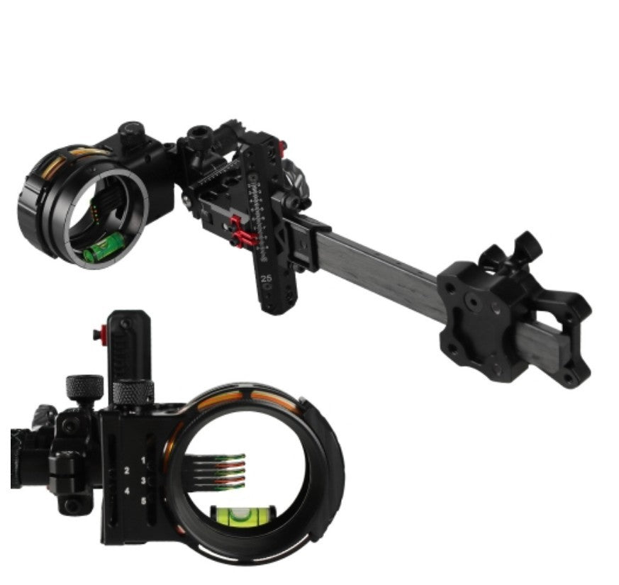 Topoint 5-Pin Compound Bow Sight Micro Adjustable Bow Sight TX2650
