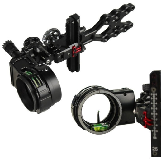 Topoint 1-Pin Compound Bow Sight Micro Adjustable Bow Sight TX3510