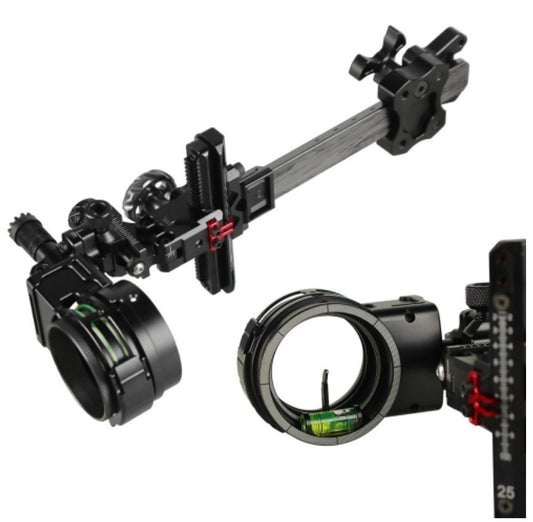 Topoint 1-Pin Compound Bow Sight Micro Adjustable Bow Sight TX3610