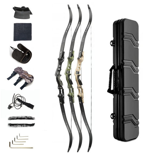 Junxing Archery Taow 62" ILF Recurve Bow 30-60lbs Takedown RH Hunting Target Bow