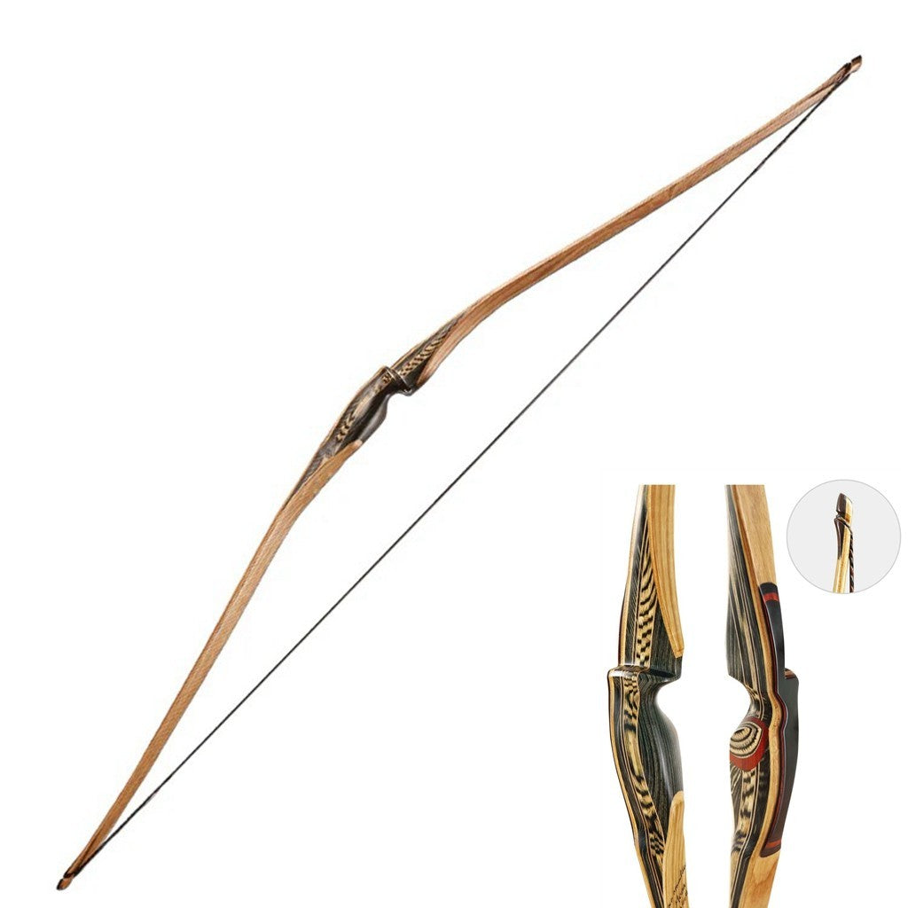 Old Mountain Archery OMA Mesa Hybrid Bow Carbon Traditional Long bow 64" RH/LH