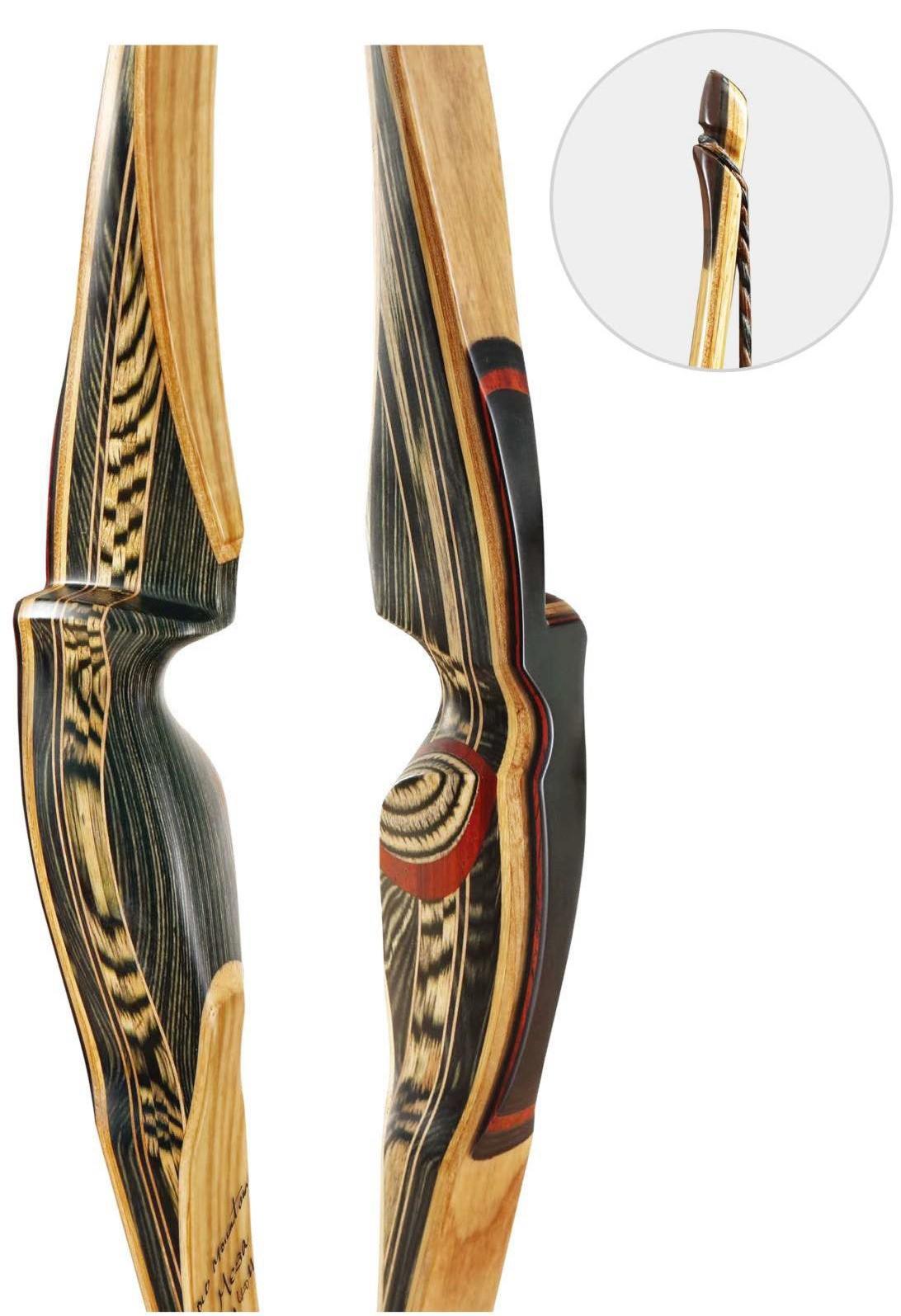 Old Mountain Archery OMA Mesa Hybrid Bow Carbon Traditional Long bow 64" RH/LH