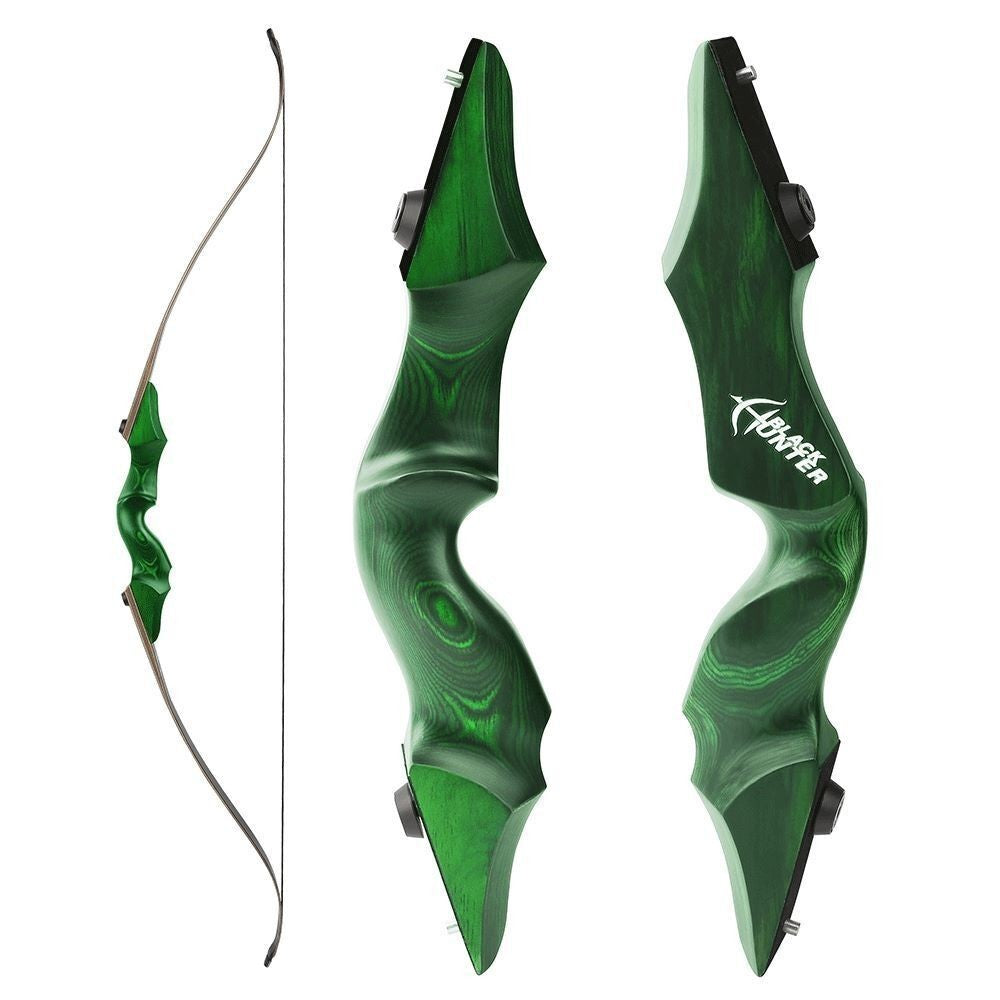 Black Hunter LINGYUN 60″ Take Down Recurve Bow Hunting Target RH/LH 25-60lbs