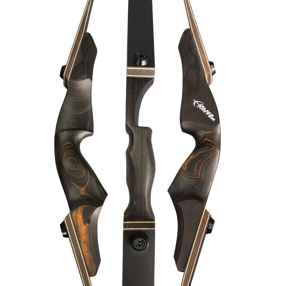 Black Hunter LINGYUN 60″ Take Down Recurve Bow Hunting Target RH/LH 25-60lbs