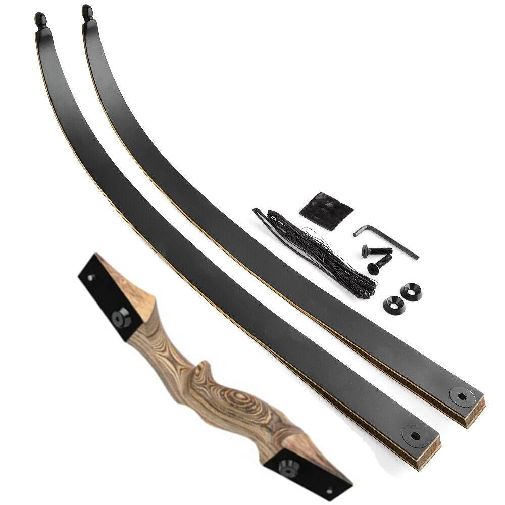 Black Hunter LINGYUN 60″ Take Down Recurve Bow Hunting Target RH/LH 25-60lbs