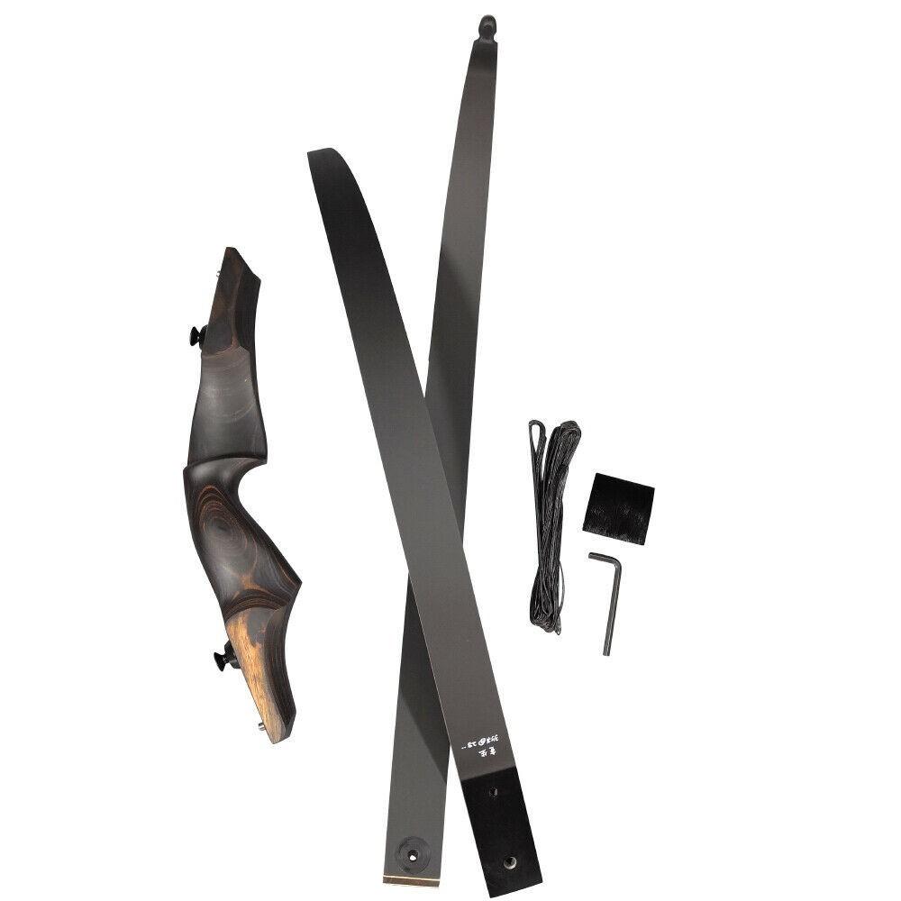 Black Hunter LINGYUN 60″ Take Down Recurve Bow Hunting Target RH/LH 25-60lbs