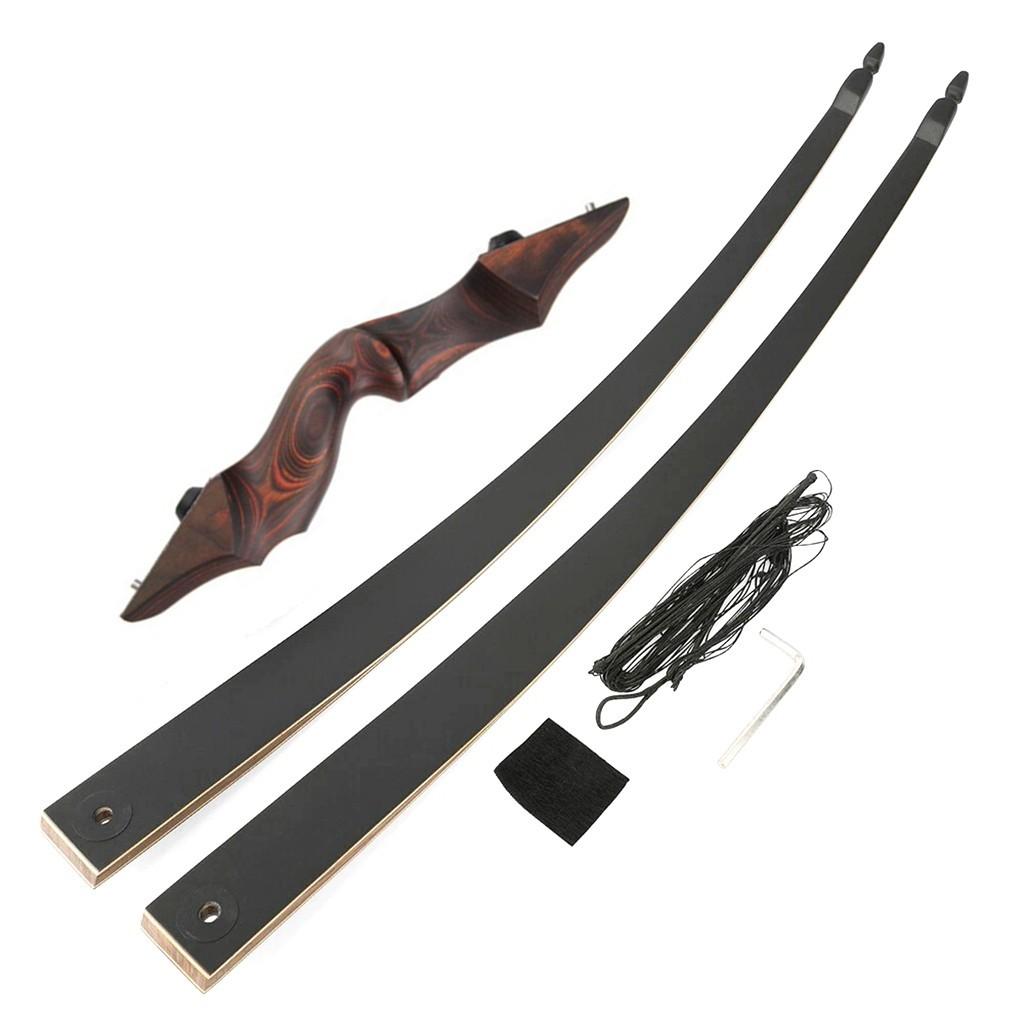 Black Hunter LINGFENG 60″ Take Down Long Bow Hunting Target RH/LH 25-60lbs
