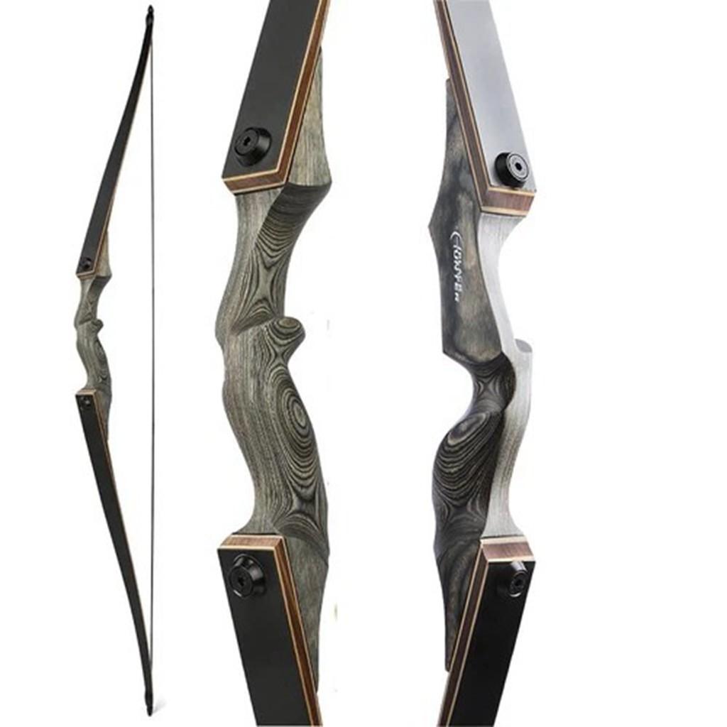 Black Hunter LINGFENG 60″ Take Down Long Bow Hunting Target RH/LH 25-60lbs