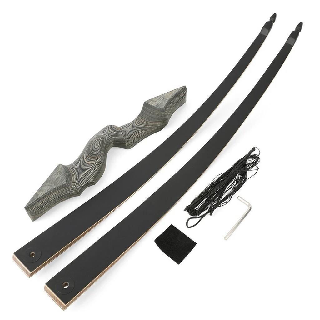 Black Hunter LINGFENG 60″ Take Down Long Bow Hunting Target RH/LH 25-60lbs