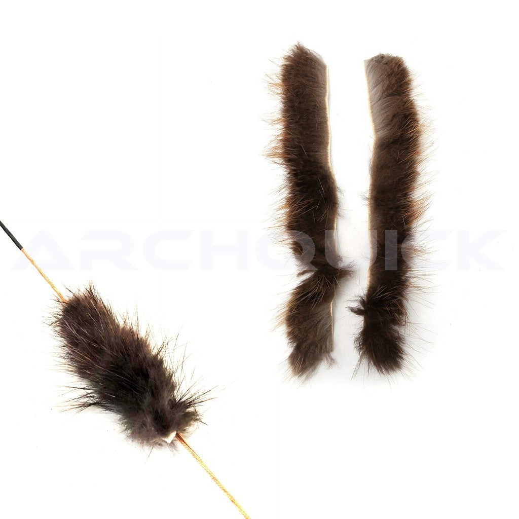 Archquick Archery Beaver Fur Puff Bow String Silencer Traditional Archery