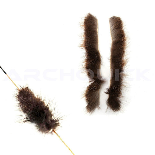 Archquick Archery Beaver Fur Puff Bow String Silencer Traditional Archery