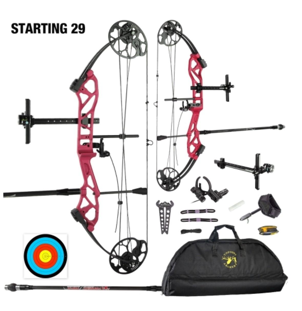 Topoint Starting 29 Youth Target Compound Bow Package 12-40lbs RH