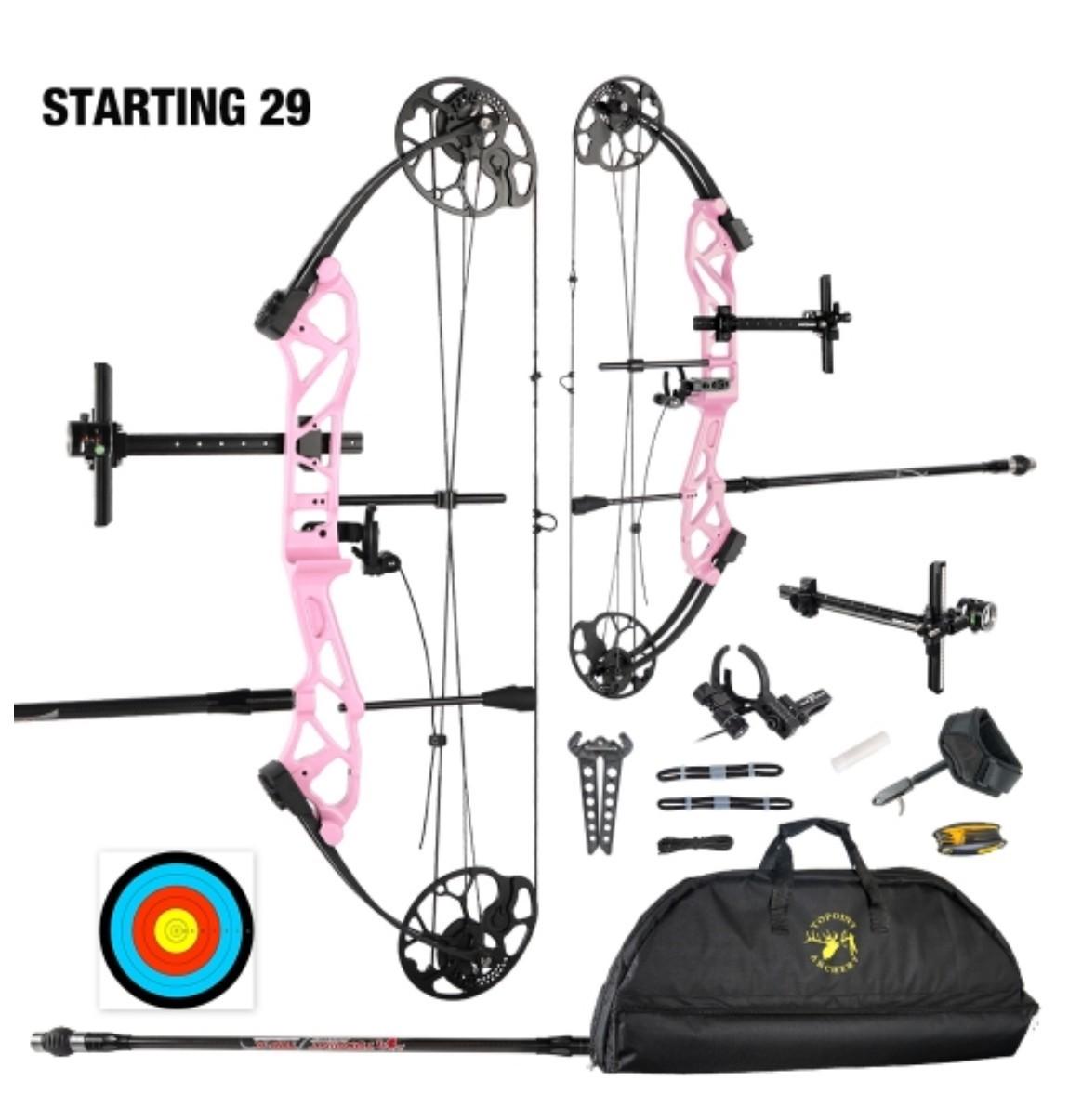 Topoint Starting 29 Youth Target Compound Bow Package 12-40lbs RH