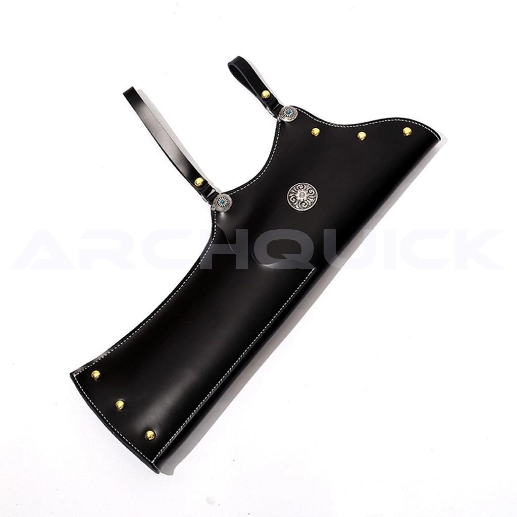 AAP Traditional Bow Quiver Cow Leather Waist Side Fletching Forward / Backward
