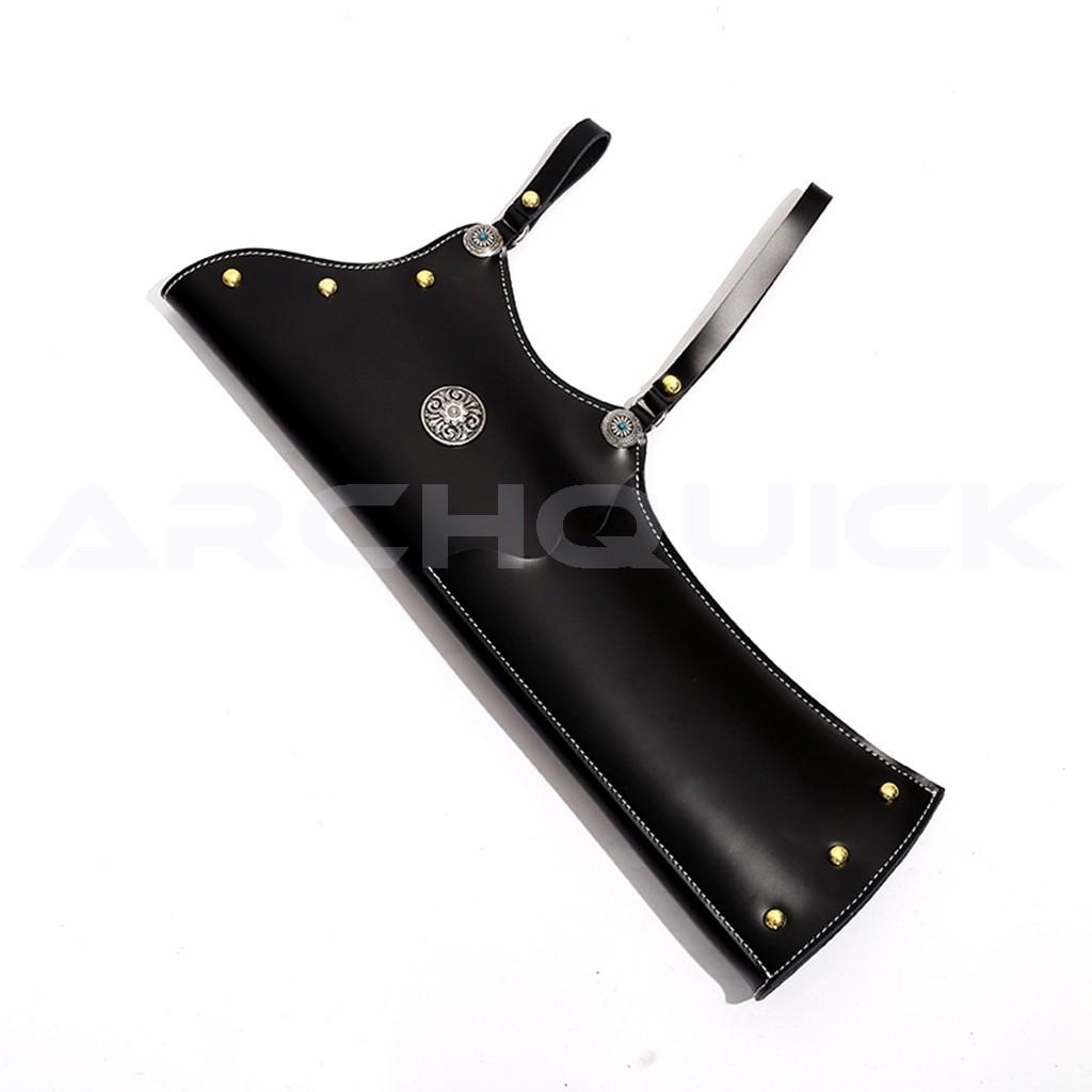 AAP Traditional Bow Quiver Cow Leather Waist Side Fletching Forward / Backward