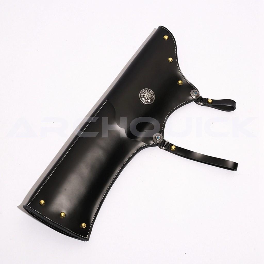 AAP Traditional Bow Quiver Cow Leather Waist Side Fletching Forward / Backward