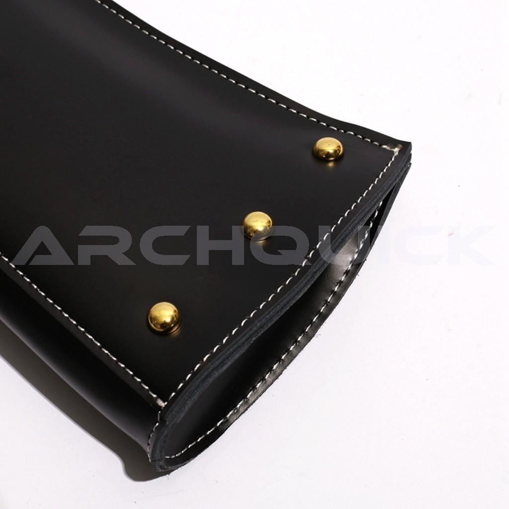 AAP Traditional Bow Quiver Cow Leather Waist Side Fletching Forward / Backward