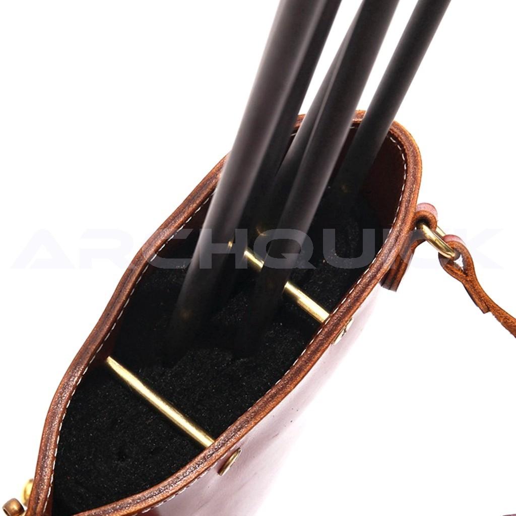 Archquick Archery Cow Waxy Leather Quiver Hunting Target Horse Archery Quiver