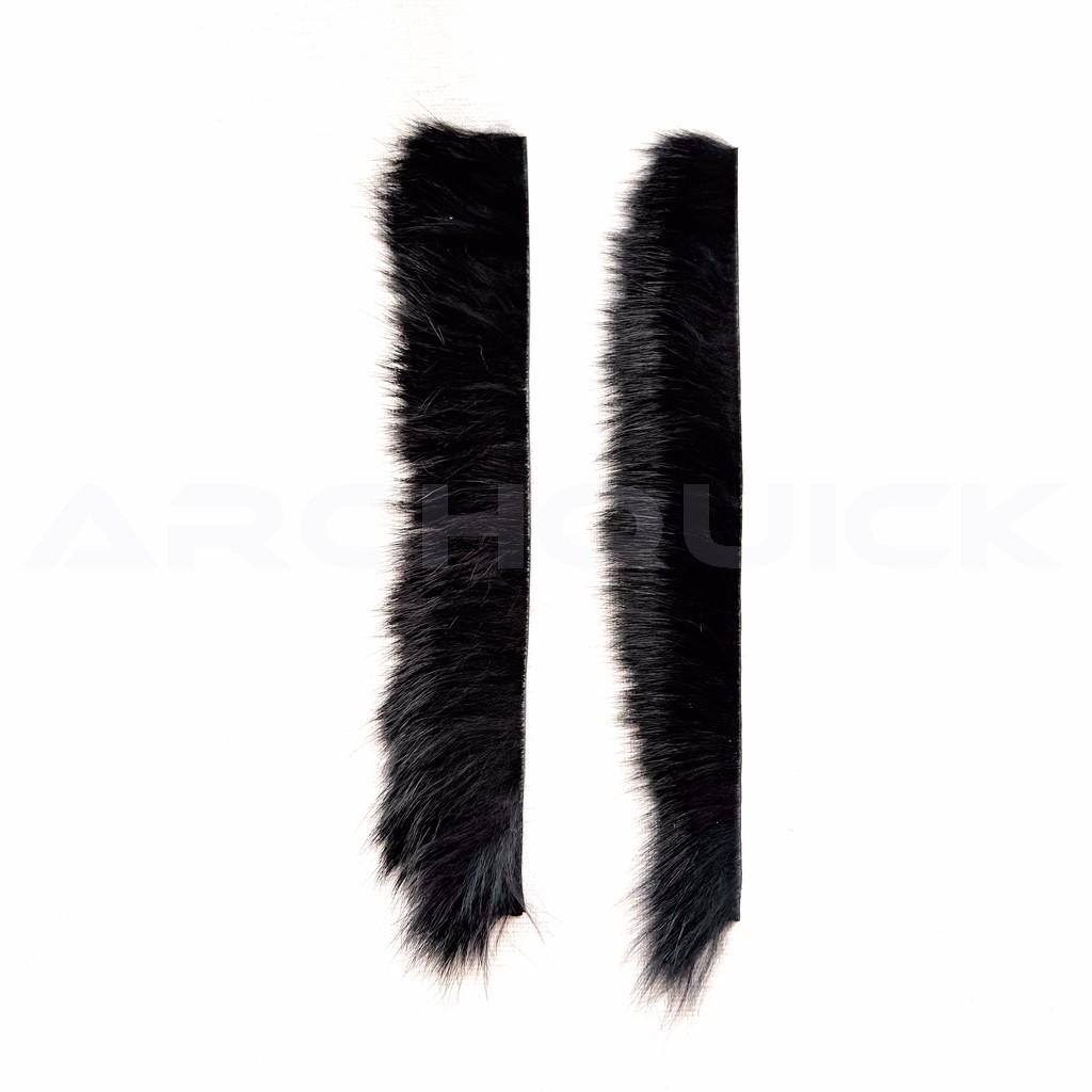 Archquick Archery Rabbit Fur Bow String Silencer Black Brown Grey