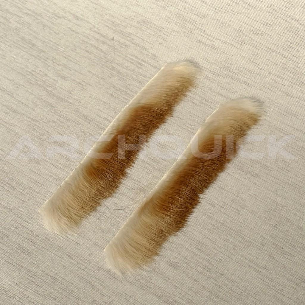 Archquick Archery Rabbit Fur Bow String Silencer Dampner Brown Grey