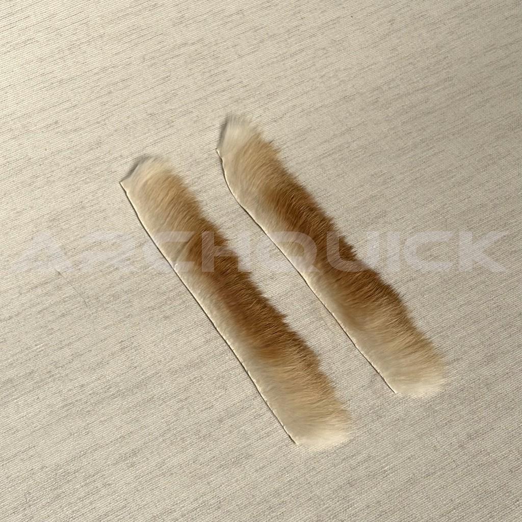 Archquick Archery Rabbit Fur Bow String Silencer Dampner Brown Grey