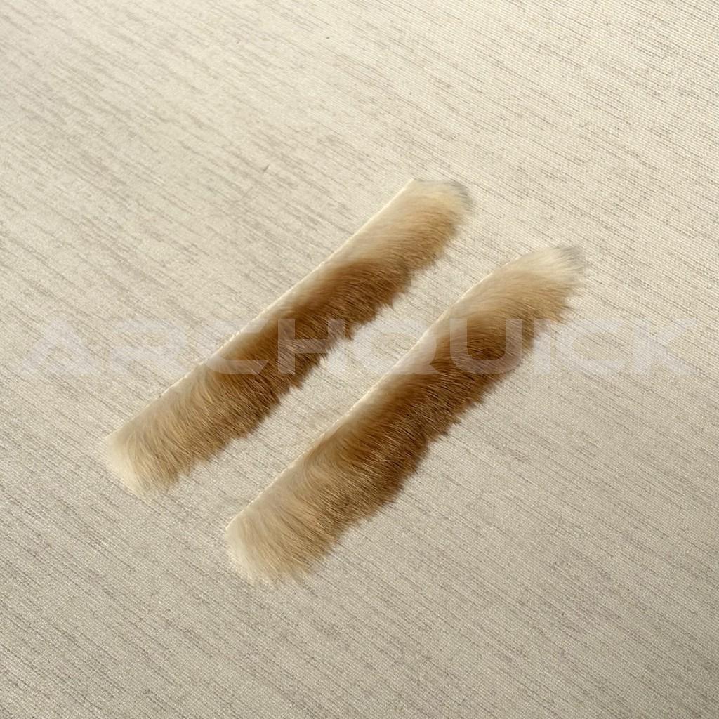 Archquick Archery Rabbit Fur Bow String Silencer Dampner Brown Grey