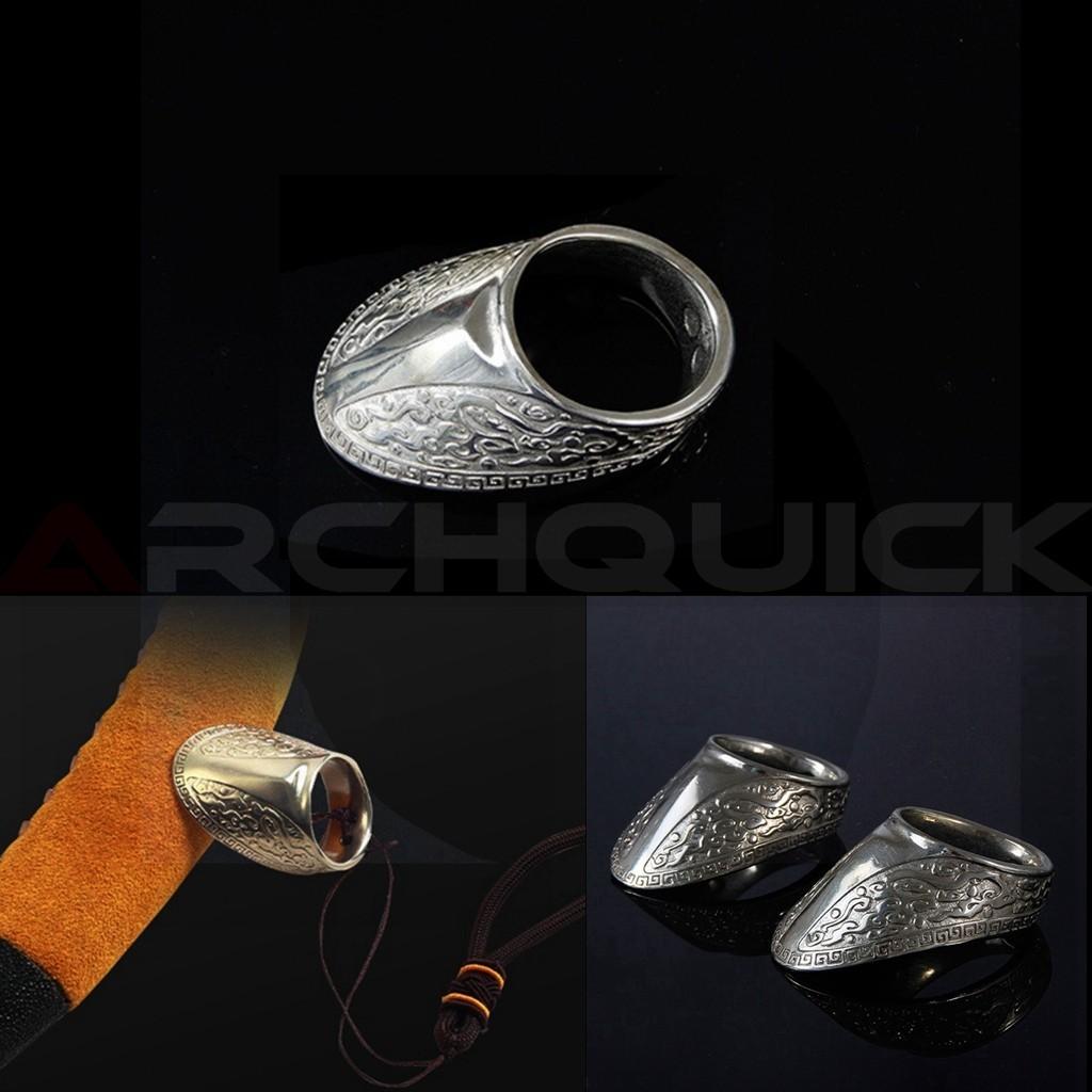 Archquick Archery Tibetan silver / Copper Thumb Ring Finger Protector Guard