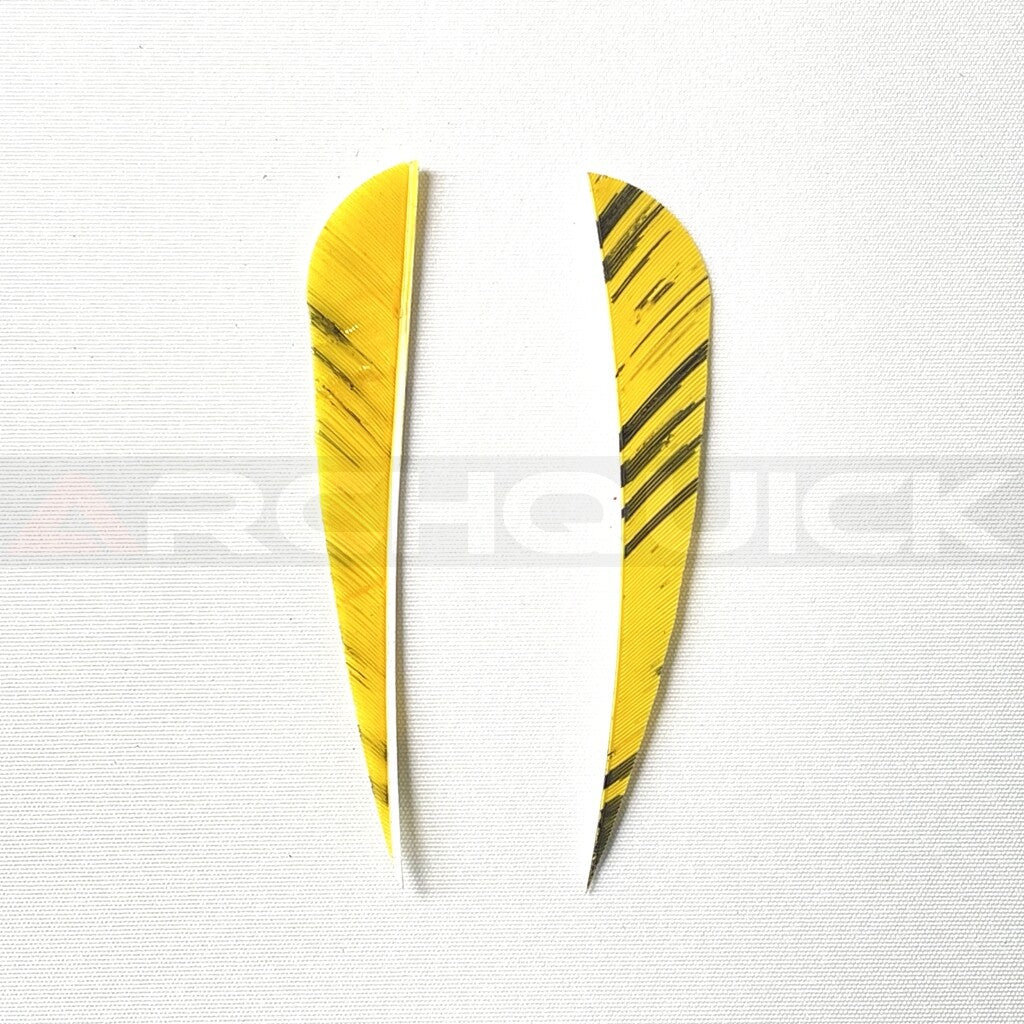 ARCHQUICK 4" Parabolic Camo RW Turkey Feather 12pack 7 Colours Fletching Vanes