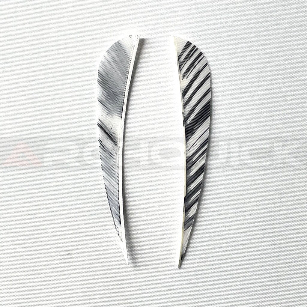 ARCHQUICK 4" Parabolic Camo RW Turkey Feather 12pack 7 Colours Fletching Vanes
