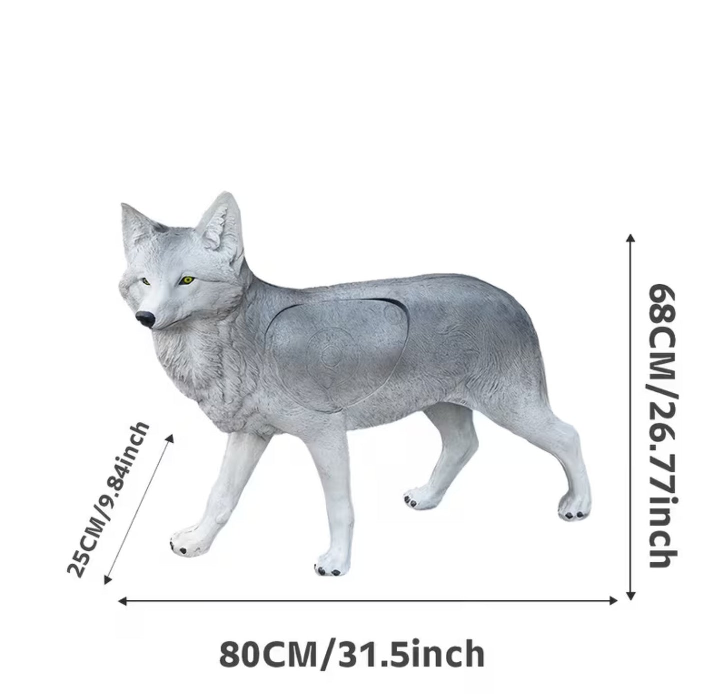 ARCHQUICK Archery Wolf 3D Animal Archery Target Snow Wolf Shooting Practice