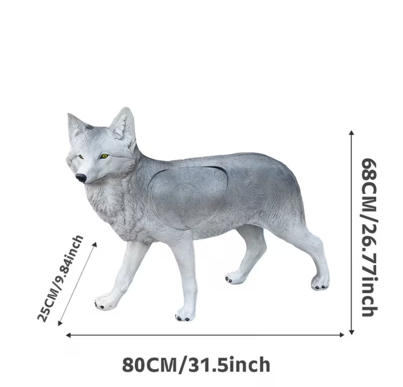 ARCHQUICK Archery Wolf 3D Animal Archery Target Snow Wolf Shooting Practice