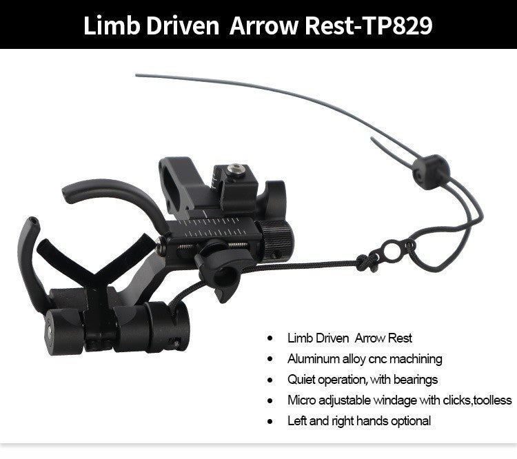 Topoint Archery Limb Driven Drop Away Arrow Rest for Compound bow RH