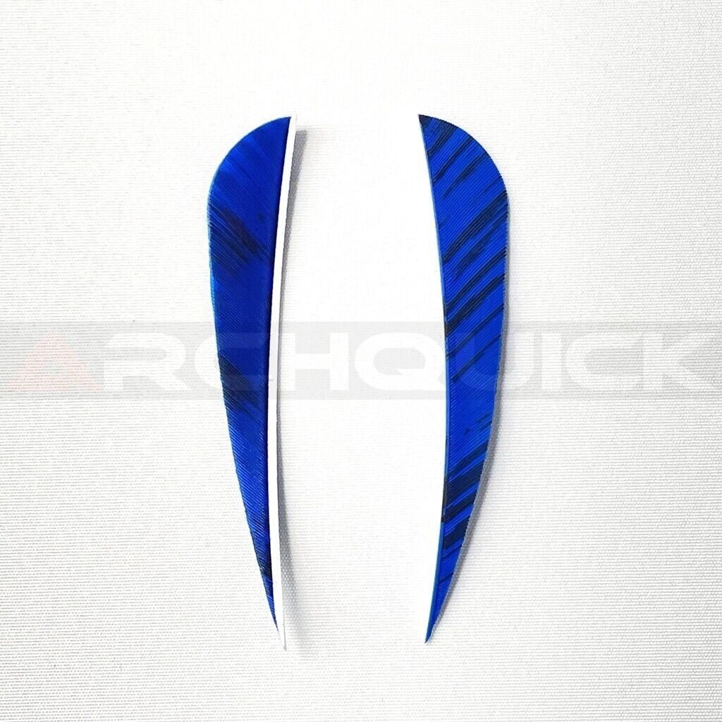 ARCHQUICK 4" Parabolic Camo RW Turkey Feather 12pack 7 Colours Fletching Vanes