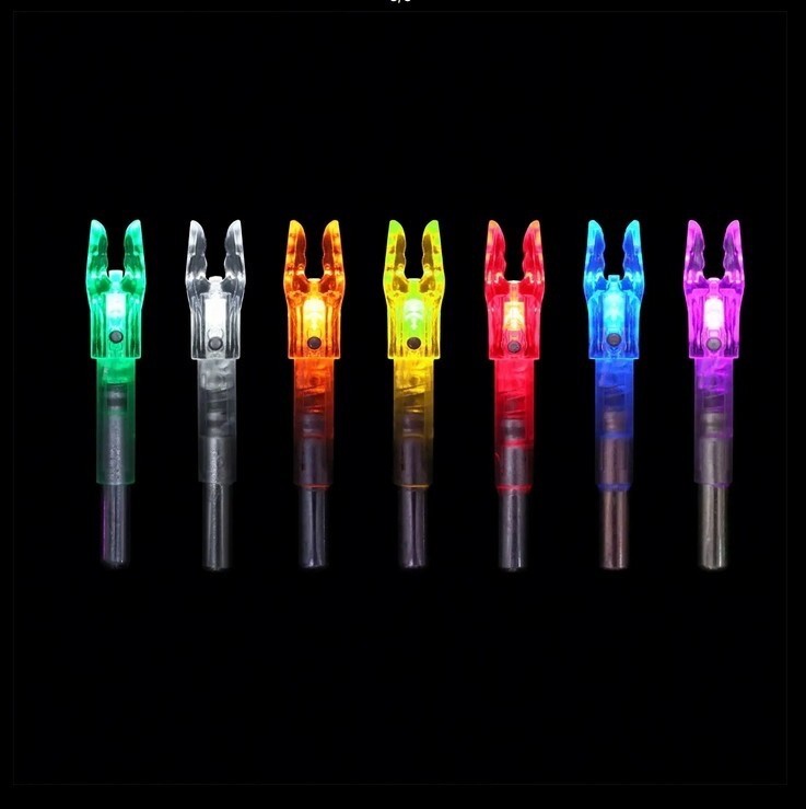 6x Archquick Lighted Arrow Nocks ID 6.2mm Bowstring Activated LED Glow Nock