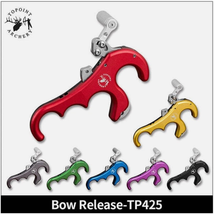 Topoint Bow Releases-TP425 Compound Bow Thumb Trigger Release CNC Aluminium