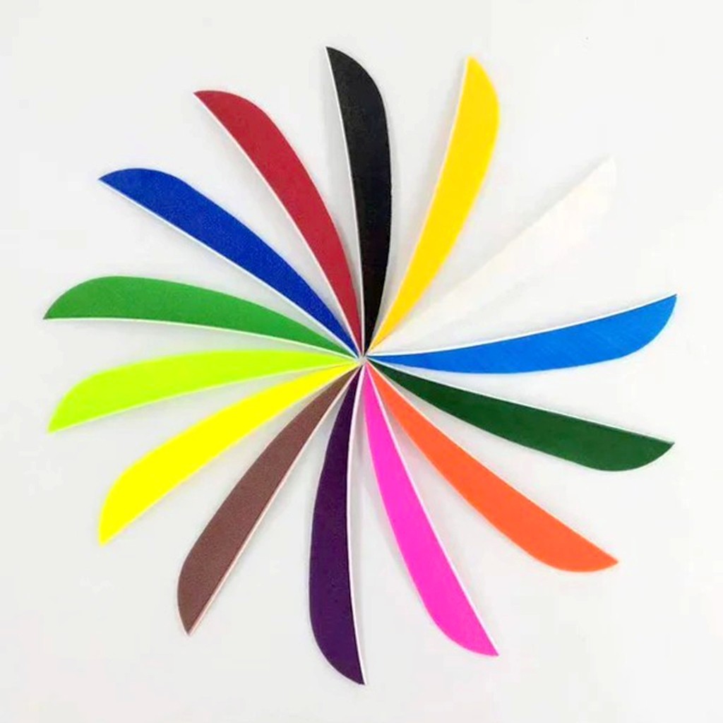 ARCHQUICK Arrow Vanes 4" Parabolic RW Turkey Feather 12pack Fletching Vanes