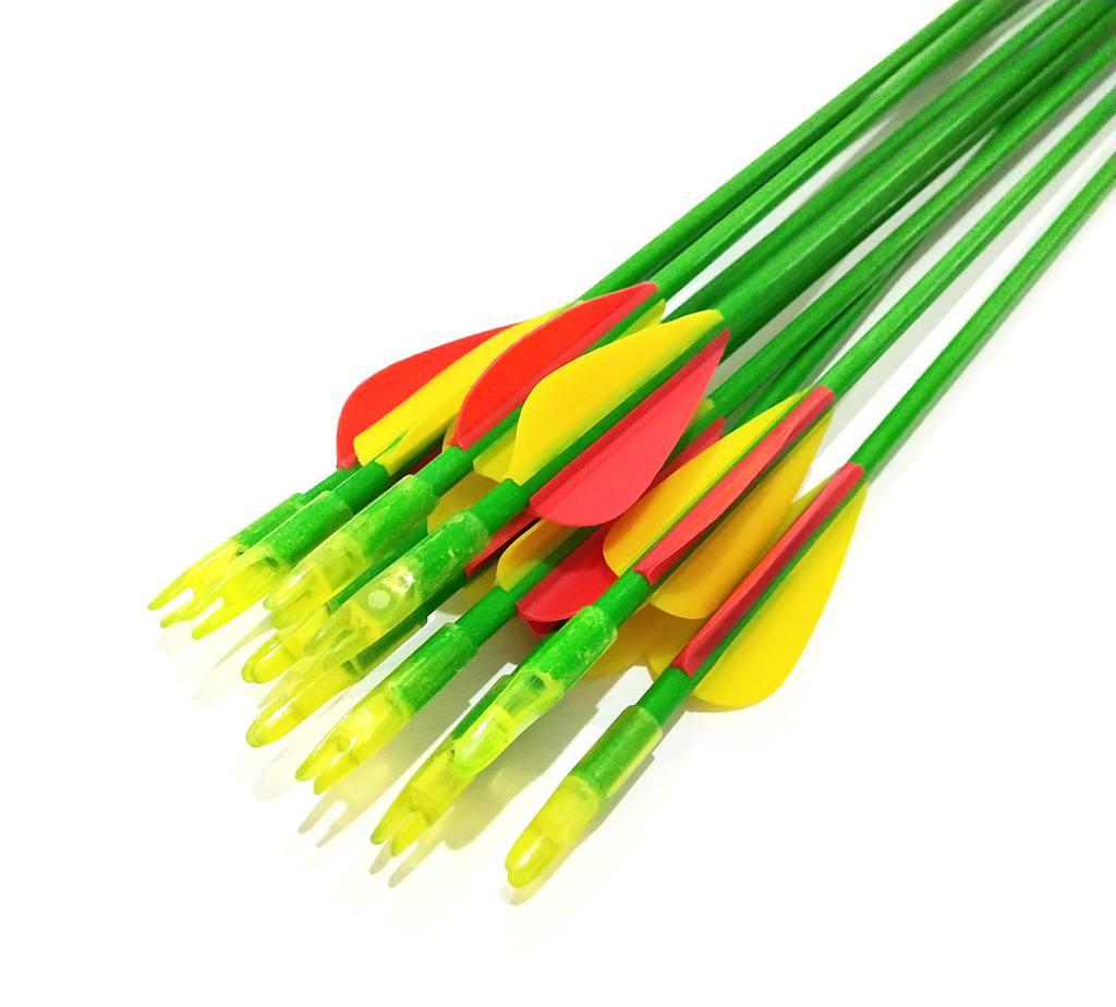 10x 26" Fiberglass Arrows 10-30lbs KIDS Prac Target Recurve Compound Bow Green