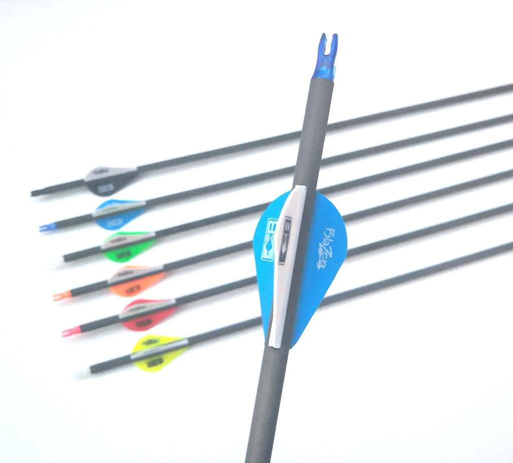 New 12 X 31.5" Pure CARBON ARROWS Spine 340 400 COMPOUND / RECURVE BOW Hunting