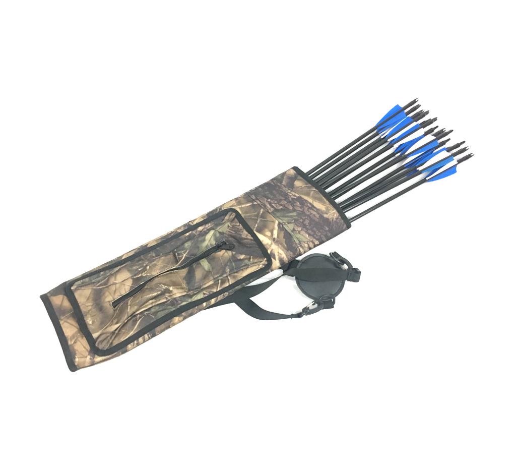 New Archery Arrow Holder Back Shoulder Quiver Compound Recurve Hunting Bow Bag