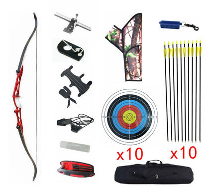Archery Recurve Bow Set Q102 Takedown 68 Inch Target Hunting Shoot  New Package