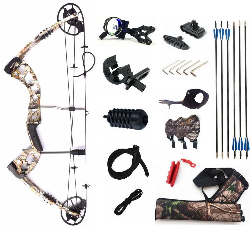 Junxing M125 30-70lbs Compound Bow KIT Archery Bow HUNTING Classic Package R/H
