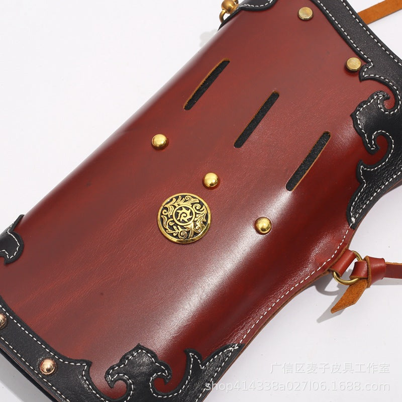 Archquick Archery Traditional Quiver Hand Made Cow Waxy Leather Quiver