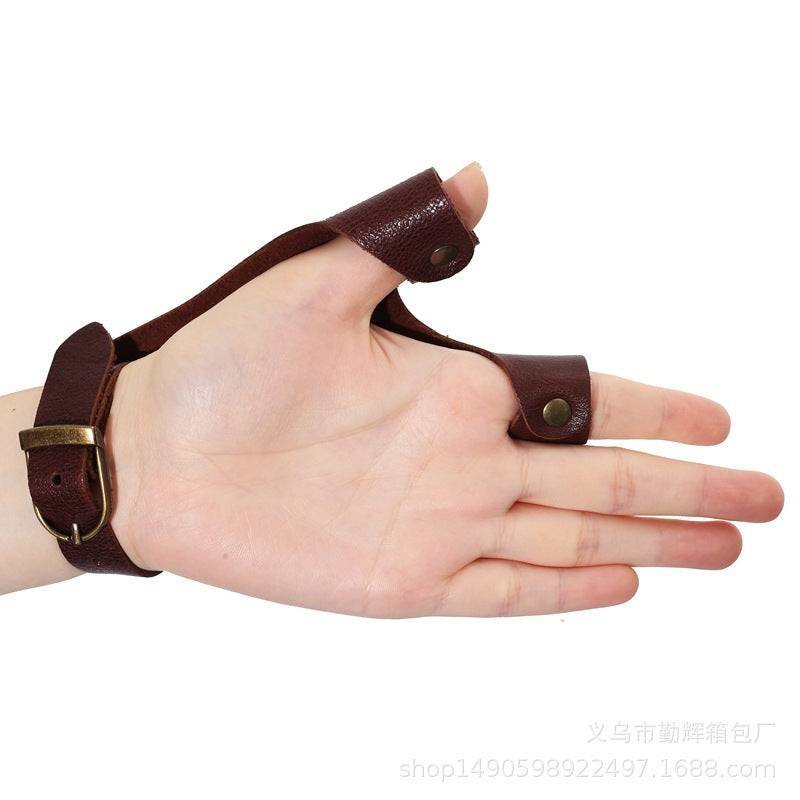 Archquick Shooting Glove 2 Finger Protect Gloves Traditional Recurve Long Bow