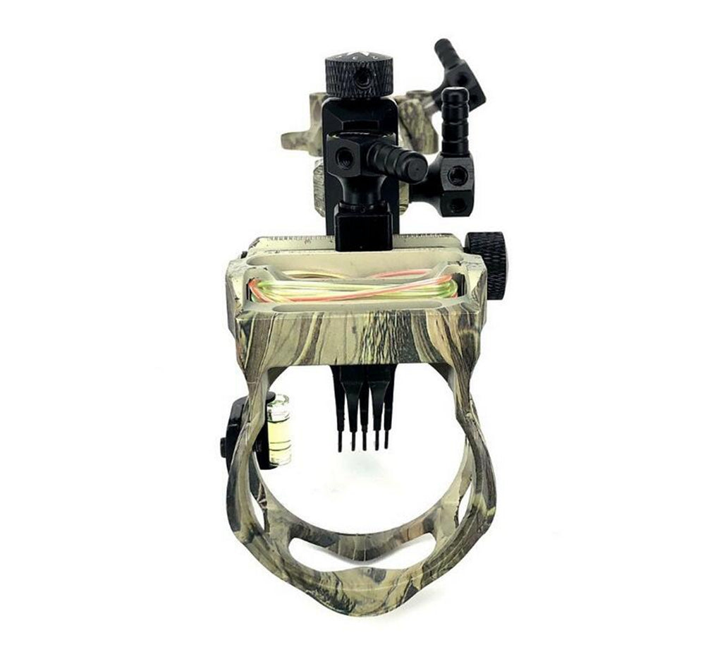 Archquick Compound Bow Sight 5 Pins CNC Alu Micro Adjust Tool-less Designed Long