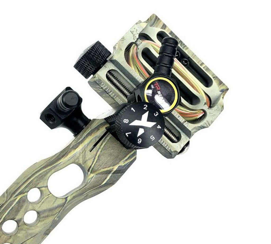 Archquick Compound Bow Sight 5 Pins CNC Alu Micro Adjust Tool-less Designed Long