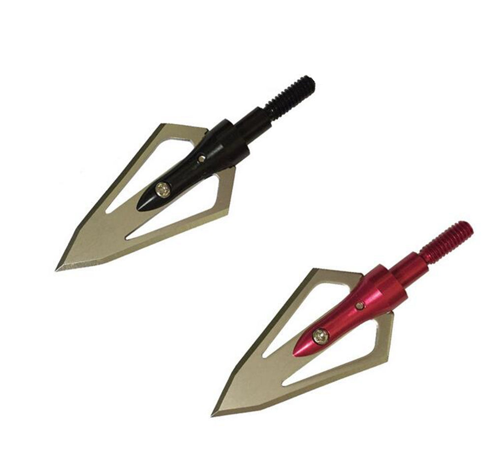 6x Archery Hunting Broadheads - 2 Blade 100/125grain Compound bow Recurve Bow
