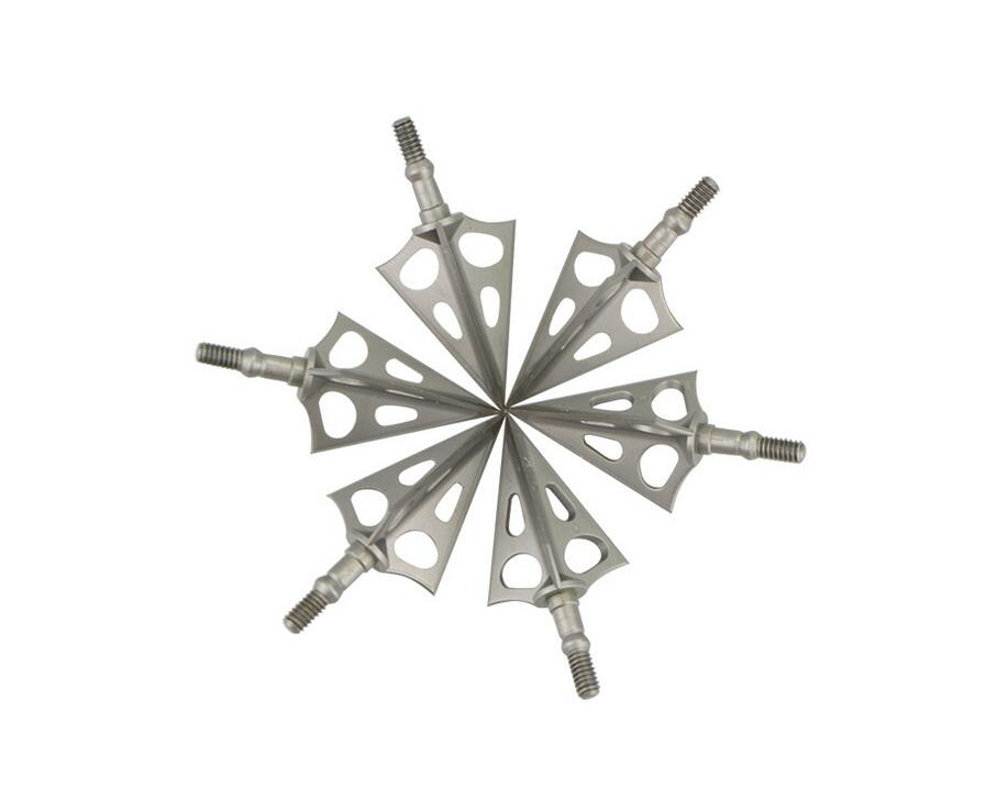 New 6x Archery Hunting Broadhead 3 Blade 100grain Compound Recurve Bow Hunting