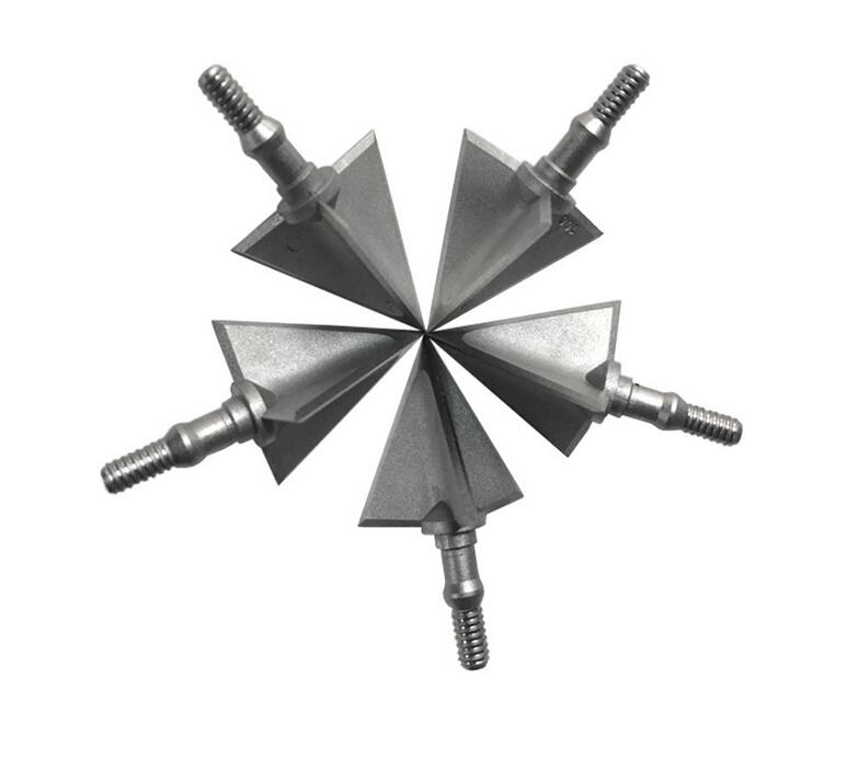 6x Archery Hunting Broadhead Arrow heads 3 Blade 100gr Compound Recurve Hunting