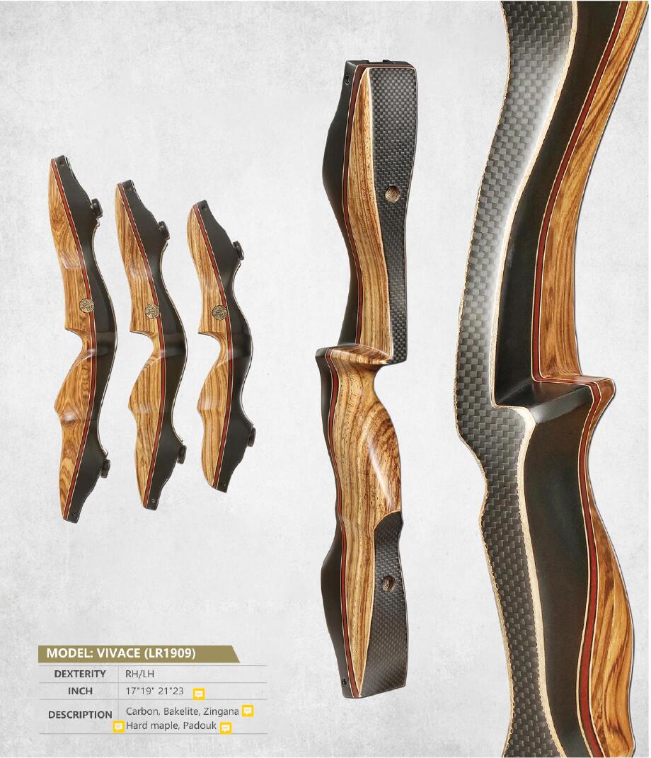 Old Mountain Archery Vivace ILF Hunting Recurve Riser 17" 19" 21" 23" RH/LH